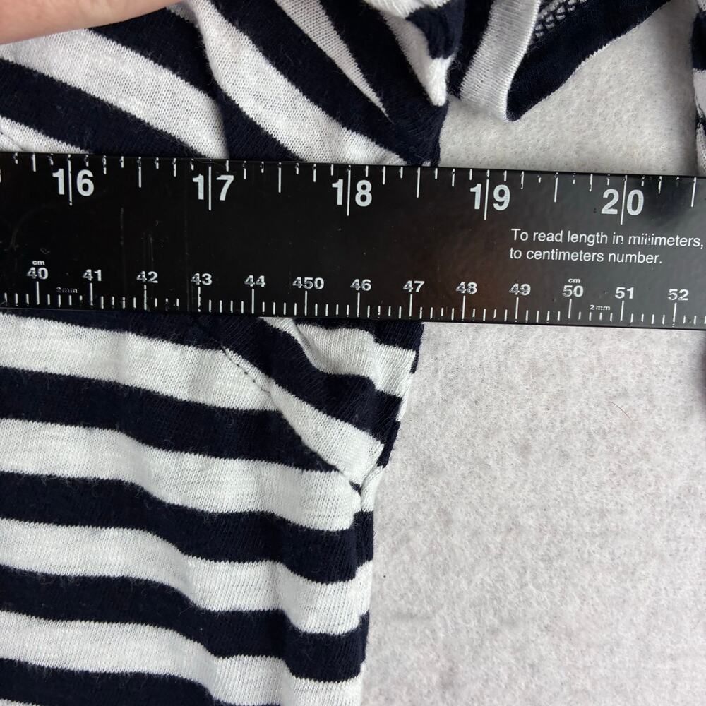 Talbots 100% Cotton Sheath Dress Women's Large Tie Sleeve Nautical Boat Scoop - Picture 5 of 10